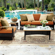 2014 antike Design Luxus Rattan Pool Sofa Möbel